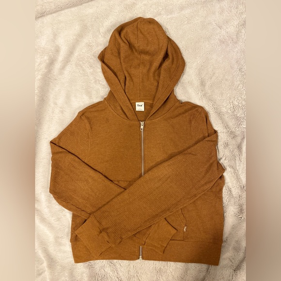 ARITZIA WAFFLE ZIP HOODIE - Picture 4 of 5